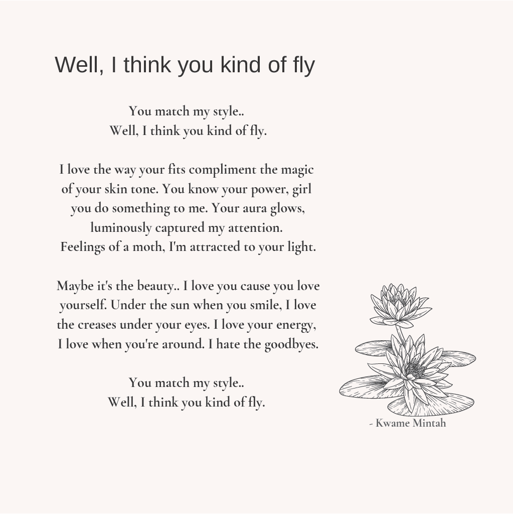 Well, I think you kind of fly